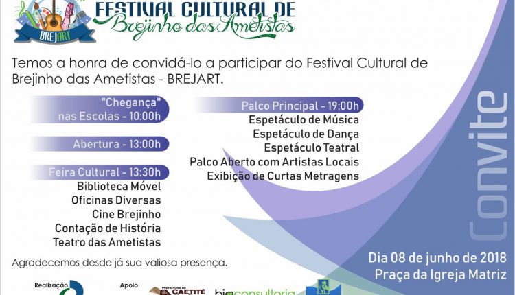 Festival Cultural BREJART já tem nova data