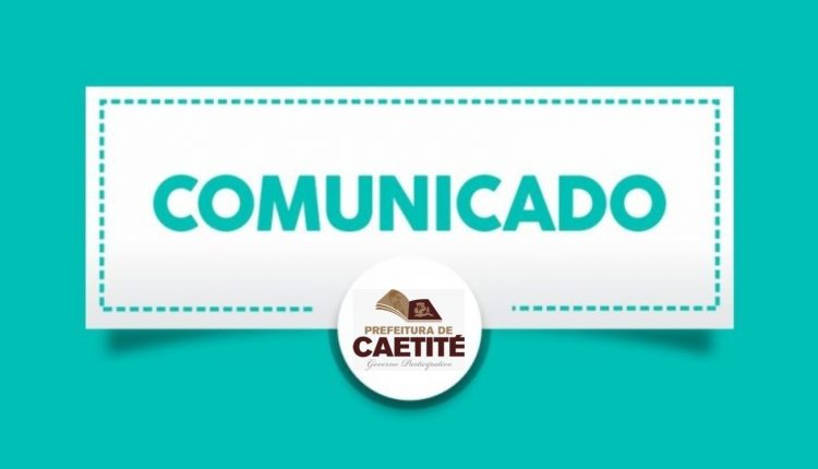 Prefeitura de Caetité informa sobre horário de expediente nas repartições públicas