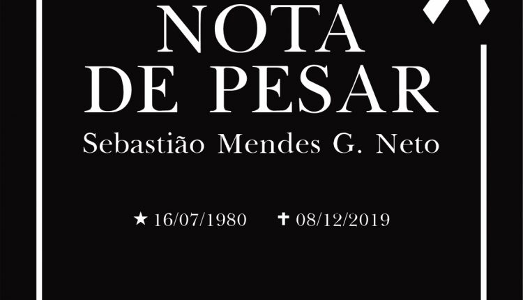 Nota de pesar pelo falecimento do médico Sebastião Mendes Neto
